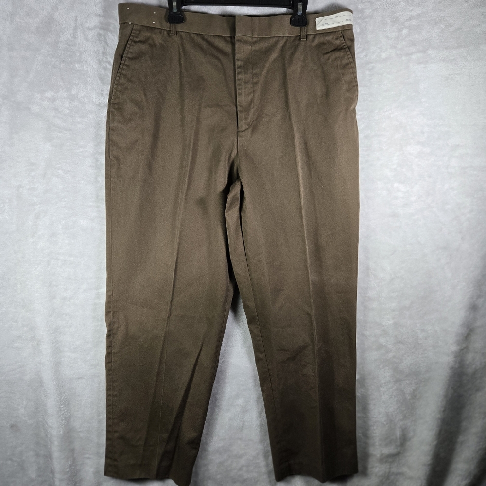 UPS Pants Men 40x30 Brown Khaki Chino Work Wear Uniform Delivery Driver Twinhill